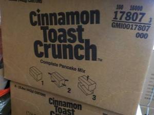 8 Cinnamon Toast Crunch Pancake Mix 15.6 oz Boxes