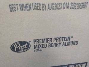 8 Boxes Post Protein Mixed Berry Almond Cereal