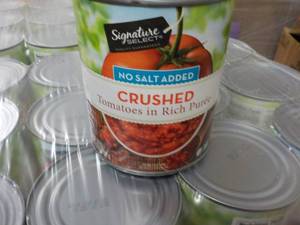 12 Signature Crushed Tomatoes No Salt Added 28 oz Cans
