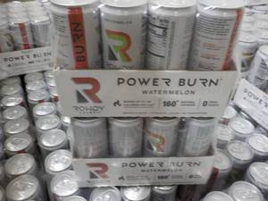 2 - 12 packs Power Burn Watermelon Rowdy Energy Drinks