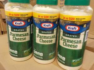 3 Kraft Grated Parmesan Cheese 24 oz