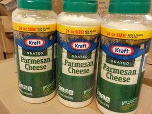3 Kraft Grated Parmesan Cheese 24 oz