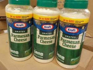 3 Kraft Grated Parmesan Cheese 24 oz