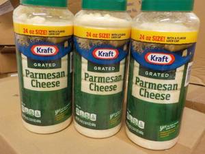 3 Kraft Grated Parmesan Cheese 24 oz