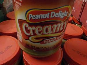 6 Peanut Delight 40 oz Creamy Peanut Butter