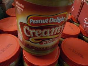 6 Peanut Delight 40 oz Creamy Peanut Butter