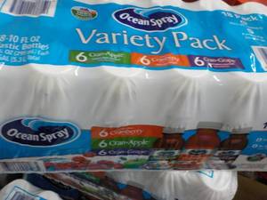 18 pack Ocean Spray - variety Pack...