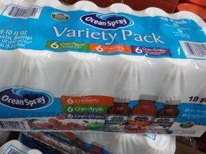 18 pack Ocean Spray - variety Pack...