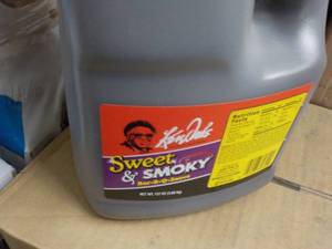 Ken Davis 1 Gallon Sweet and Smokey Barbeque Sauce past best date
