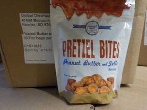 10 x 7 Bags Pretzel Bites Peanut Butter and Jelly Best By 04162023