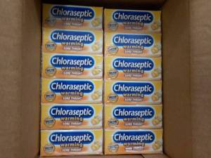 12 boxes Chloraseptic sore throat logenzes