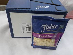 7x10 oz. bags Fisher Slivered Almonds, past best date