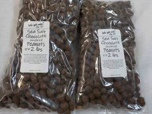 2x2 lb. bags Sea Salt Chocolate Covered Peanuts Best By 05022024