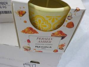 12 Regina Persian Amber Candles...