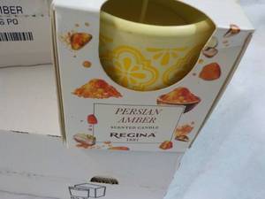 12 Regina Persian Amber Candles...