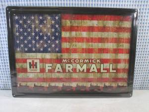 lot 69 image: (EC1) McCormick Farmall Tin Sign - New In Wrap - 12 x 16 34 - Embossed with Rolled Back Edges