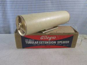 lot 100 image: (EC1) Vintage Allegro E-102 Tubular Extension Speaker For Any Size Transistor Radios 12 Long