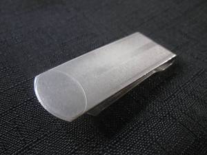 lot 104 image: (CNTR) Bojar Sterling Money Clip with Etched Face and Blank Space for Ingraving (20 grams)