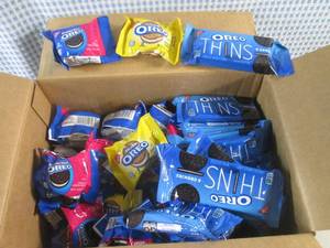 lot 144 image: (B-3) Box of 56 Oreo Cookie Variety Packs Best by Oct 2023