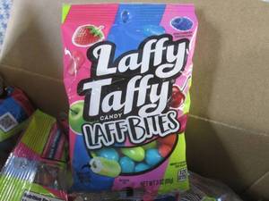 lot 161 image: (B-2) Case of 12 Bags Laffy Taffy Laff Bites Candy Past Date