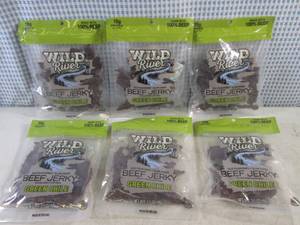 lot 188 image: (B-1) 6 Bags Wild River Green Chile Beef Jerky Past Date