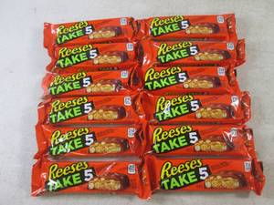 lot 192 image: (B-3) 12 Reeses Take 5 Candy Bars Past Date