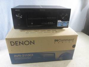 lot 221 image: (A-2) Denon AVR-2113CI Intergrated Network AV Receiver with Original Box - Powers On - No Further Testing