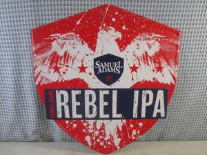 lot 225 image: (FS) Samuel Adams Rebel IPA Shield Tin Bar Sign New 16 12 x 18