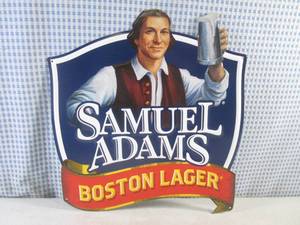 lot 226 image: (FS) Samuel Adams Boston Lager Tin Bar Sign New 14 12 x 17