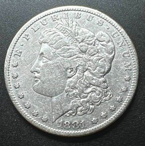 lot 5 image: 1881-S Morgan Silver Dollar (stunning coin)
