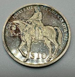 lot 21 image: History of Aviation Silver Coin