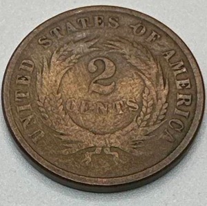 lot 35 image: 1864 Two Cent Piece