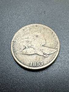 lot 38 image: 1857 Flying Eagle Cent