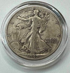 lot 47 image: 1942 Walking Liberty Half Dollar
