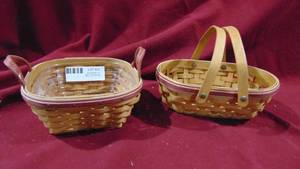 Longaberger 2005 & 2006 Tree Trimmings Baskets