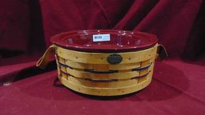 Peterboro Rotating Basket with Stoneware Insert