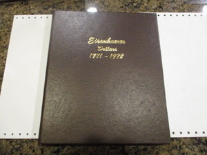 Eisenhower Dollar Collection in Dansco Album - All are UNC from Mint Sets and Original Mint Envelopes -71-76 Silver Included