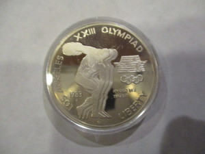 1983-S Los Angeles 23rd Olympiad (Discus Thrower) Commemorative Silver Dollar