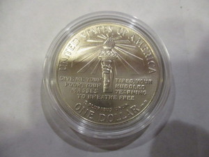 1986-S Statue of LibertyEllis Island Commemorative Silver Dollar