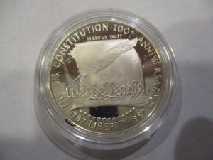 1787-1987-S (San Francisco Mint) 200th Anniversary of the US Constitution Silver Commemorative
