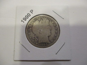 1900-P Barber Silver Half Dollar