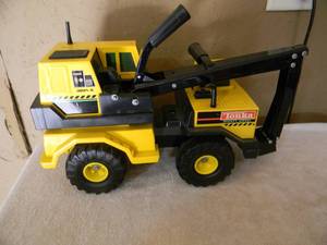 lot 8 image: Vintage Mighty Tonka Steel 3931-A Backhoe LoaderExcavator - Original - NICE - GREAT PIECE - SEE PICTURES