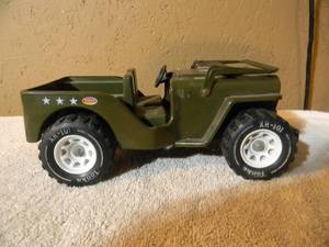 lot 28 image: VINTAGE 1960s JEEP Tonka Army Truck G-452-8 Military Steel Truck - NICE - FANTASTIC PIECE - SEE PICTURES