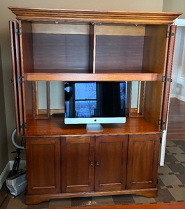 Wooden Armoire Media Cabinet