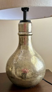 Pair of  Stunning Silvery Table Lamps