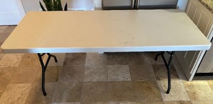 6 Foot Lifetime Collapsible Plastic Table