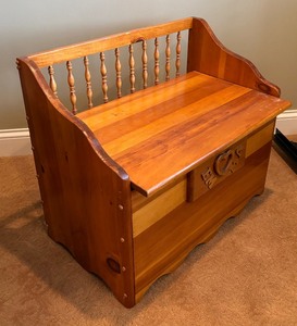 Wooden Toy Box  Storage Bench