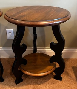 Pair of Stunning Wooden Accent Tables