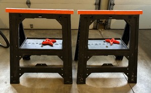 Pair of Plastic Sawhorses