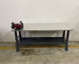 lot 4 image: Work Bench with Grinder